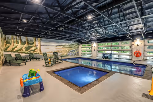 NEW *Indoor Pool* | Game Rm, Private Log Cabin - Fun for All Ages 4b/3b sleep 14