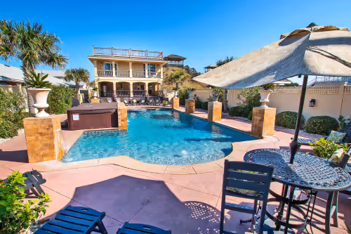 Pool at OCEANFRONT, 18 BRs, ELEV, Theater, Rec Room, Poolside Bar, Luxury, EP204, Grande Ritz Carolina