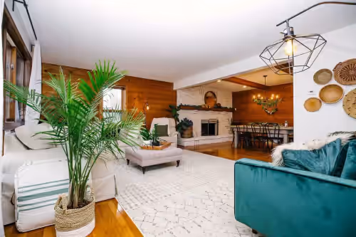 Beautiful touches abound throughout this home at Large Retreat Minutes From Both Downtowns, Mall of America, and Airport