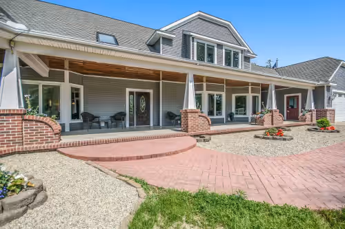 Exterior at 45 Acre Fennville Estate with Pool, Water Slide, and Huge Heated Event Barn