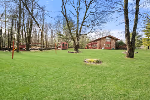 Property grounds at Large Catskills Private Property. Sunset Estate! ️ 5 Star, Hottub, Island, ski