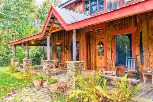 Beautiful spacious country home set on 22 acres that sleeps 27 people.