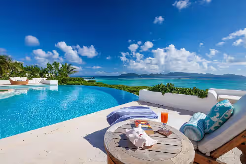 VILLA ALEGRIA: BEST VIEWS IN ANGUILLA & 60 SECONDS TO BEACH + POOL, JACUZZI, GYM, photo 3