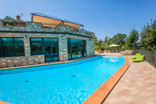 Pool at Big estate with private indoor & outdoor pool, gym, billiard in Umbria