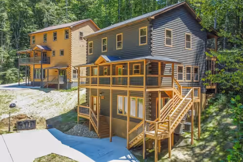 2 5BR/6BA Cabins. Private pool, game room, theater