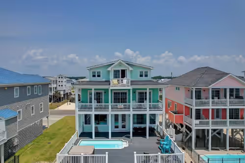 Renovated Beachfront Home! | Sleeps 22 | Pool and Hot Tub with Beach Views 