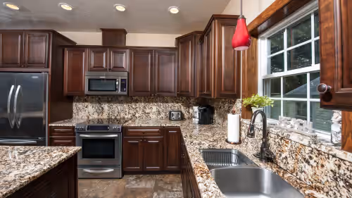 Kitchen with everything you will need for your stay at GREAT FOR FAMILY REUNIONS!! SECOND FLOOR SCREEN PORCH GREAT FOR