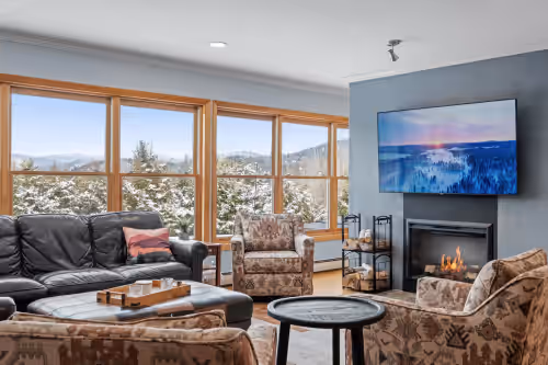 Living area at 70 acre White Mountain estate