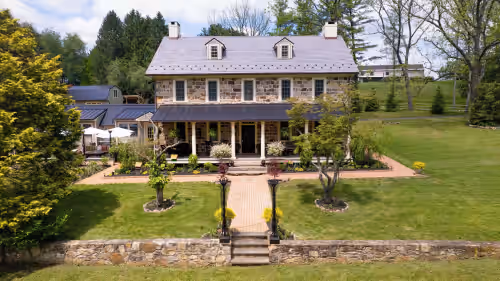 Historic luxury Forge mansion estate on the banks of French Creek. Pet friendly