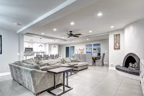 Living area at Scottsdalestays 9BDRM-6BATH Estate on Huge Property w/Pool-Spa and Sport Courts