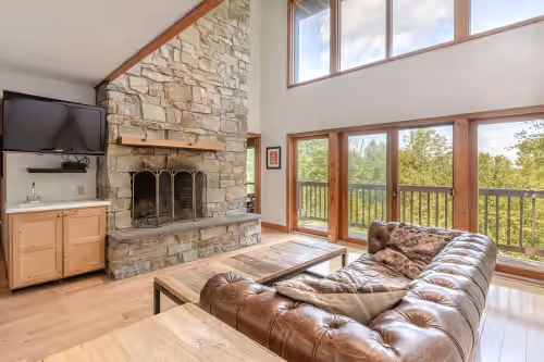 Living area at Only 5 minutes away from Stratton Mountain