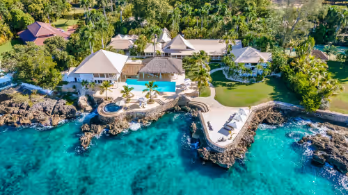 Luxury Oceanfront Villa fully staffed 12 bdrms/bthrms