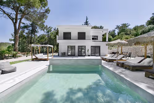 Pool at Modern Villa in the midst of a beautiful and quiet forest