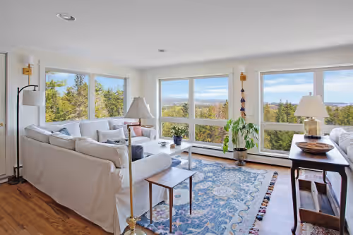 Beautiful views overlooking Southwest Harbor and the eastern mountains of Acadia at Incredible views overlooking Southwest