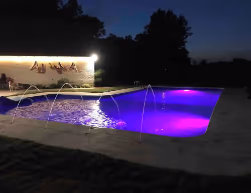 Modern Farmhouse on 6 acres, 7 bedrooms, with a pool.