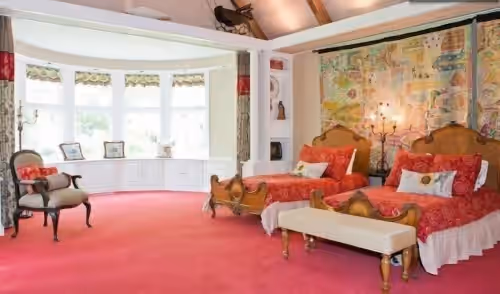 OUR MASTER BEDROOM, CAN HAVE WHOLE FAMILY HERE at Impressive Unique Waterfront Pool Resort Country Estate