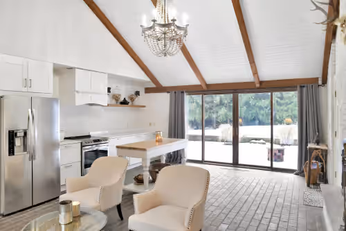 Private kitchen at Forest and Farm, Modern and Spacious Farmhouse