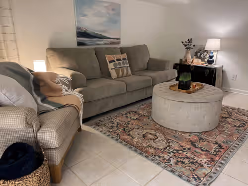Living area at Boutique Hotel-like house on 20 acres + add ons to accommodate up to 20 guests