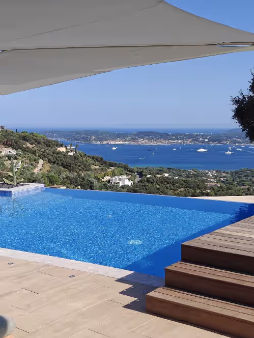 Pool at Luxury villa in Grimaud with Gulf view