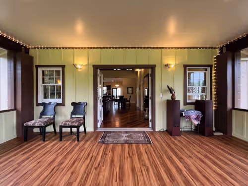 Interior at Ocean View Estate with private hiking trail and volcanically heated hot tubs