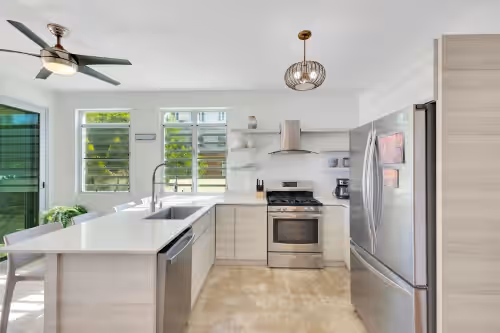 1st floor kitchen at "Seas the Day" at Sandy Beach