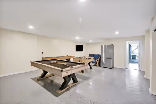 New for 2024,A/C Rec-Room w/Pool Table,Foosball,Ski-ball,Shuffleboard Table,&TV, photo 4