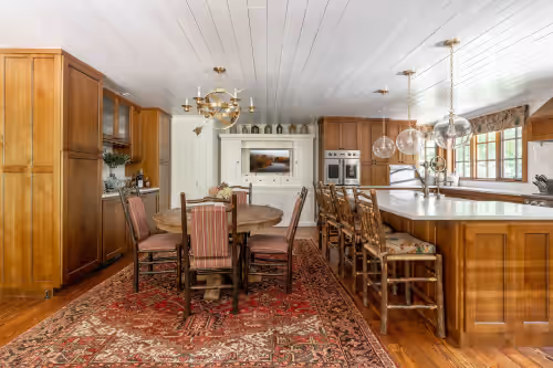 Dining at Luxury Mountain Retreat- Main House w/ 2 Guest Houses in Highlands, NC