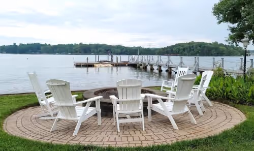 Property grounds at 270 Lake Norman Views, Boat Ramp, Sand Volleyball & Resort‐Style Fun for 20