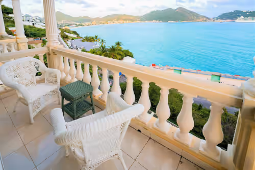 View from the Bedroom Balcony at LUXURY 6 BR. Ocean View