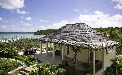 Outdoor dining at Santosha Villa Estate, Private Staffed Beach Resort All to Yourself, Sleeps 21