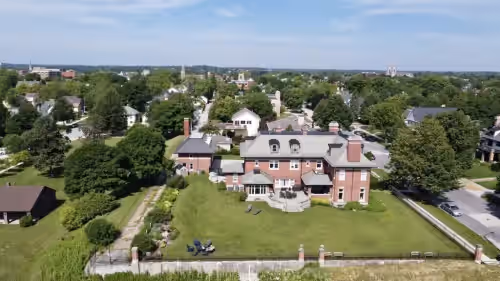 This is the view the seagulls have from above the lake. at Book now to celebrate New Year’s Eve at an in-home mansion bar!