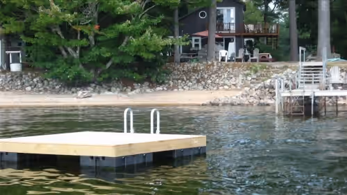 Property grounds at Private Home on Thompson Point Sebago Lake with Private Beach