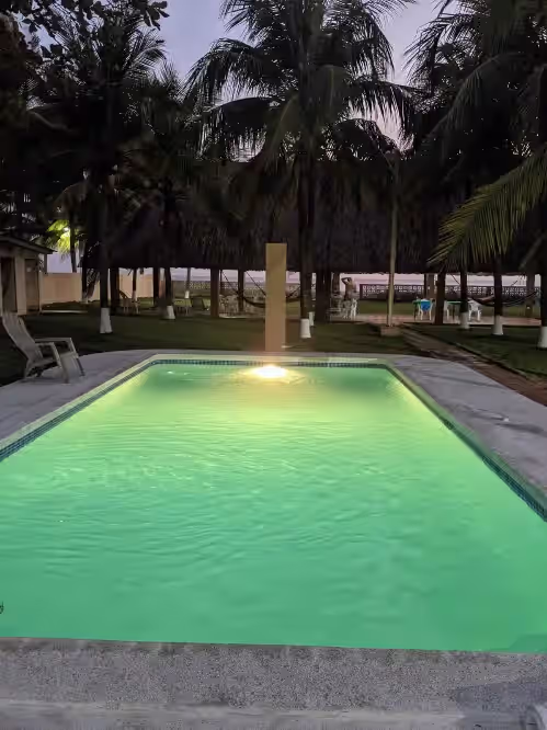 Pool at costa-rancho-dallas 24+ person beach front property