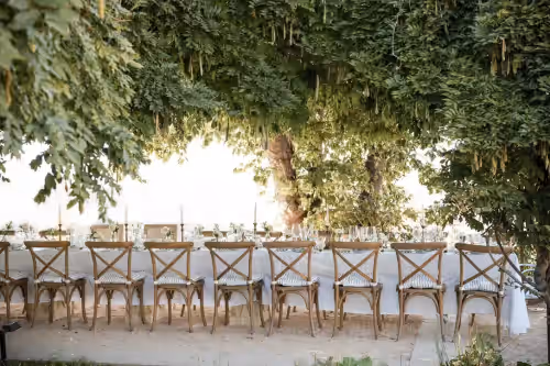 Outdoor banquet area at St Helena ~ Blair Spangler Collection. Large Groups, Corp Meetings, Best views