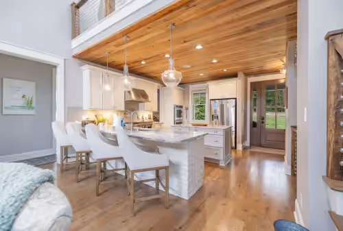 Private kitchen at The Oasis at Lake Gaston