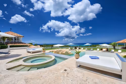 Pool at Luxurious 7 bedroom villa with staff, gym, private pool and beach