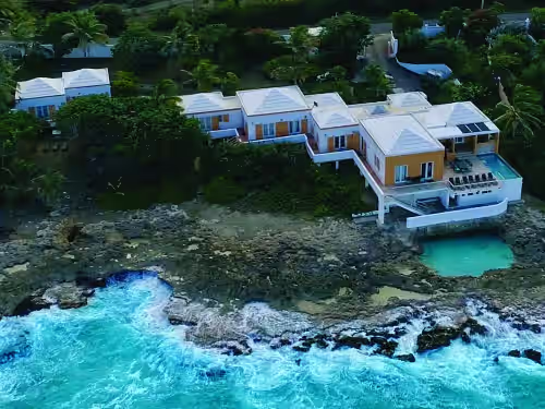 Private Gated Ocean Front Villa Pool&Tide Pool Cane Bay Beach Wifi Wedding Venue