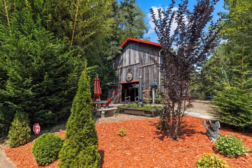 Exterior at 25p Mountain Retreat on 5.2 acres w Pool/Spa/Movie Theatre/Gameroom 5m from DT