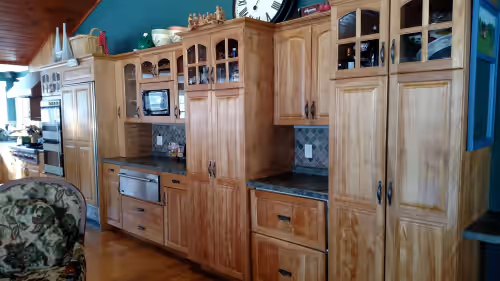 Private kitchen at FAMILY FRIENDLY 4 Season Home for Large Groups, With Hot Tub. Sleeps up to 27