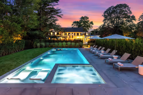 Resort Style Escape in Bellport Village! Pool, Spa, Sauna, Fire Pit & Game Room