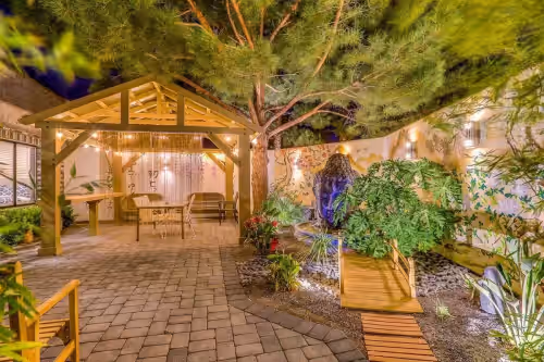 Patio at Japanese Retreat