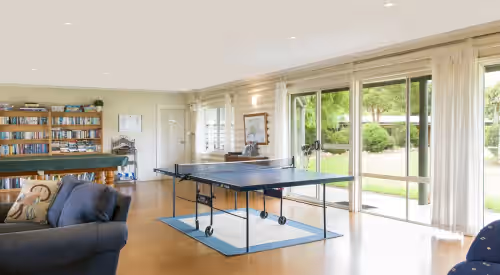 Game room at Island Bay Ranch
