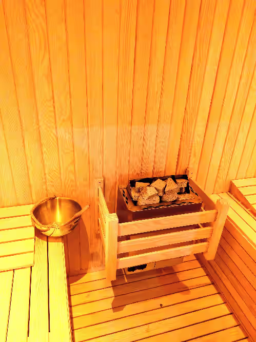 Sauna at VİLLA KİNG With Heated Pool 6-bedroom and 4-bathroom Luxury Villa+suıt rooms