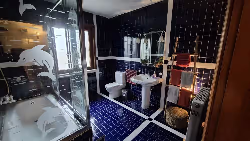 Bathroom at Şile Villa with Private Pool by the River