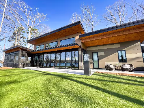 5 Modern Lakefront Luxury Oasis 270° Lake Views w/Dock & Hot Tub!