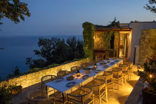 Take 2 at night at Magic Nature Oasis/Heated XL Marine Pool/Exclusive sea bay/360o postcard views