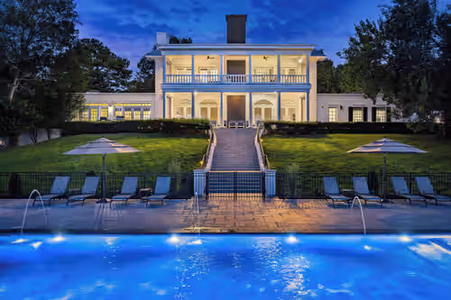 The Belle Rive Mansion - Huge Private Lakefront Mansion | 3 Homes | Sleeps 44 | Pool, Hot Tub, Pickleball & Dock