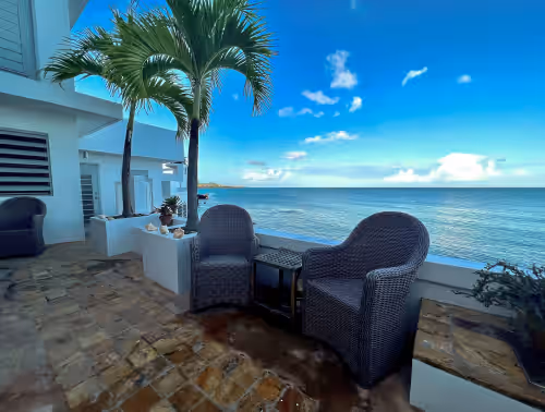 Property grounds at Stunning waterfront, art deco family compound cascading to the water’s edge