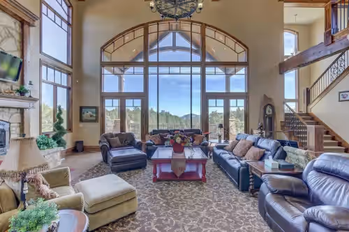 Sit back and enjoy the view! at Zion Mountain Villa