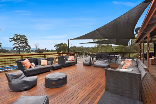 Deck Lounge at Hunter Valley Lodge & Retreat